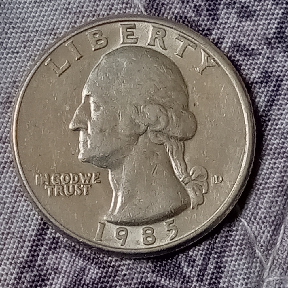 1985 D DD ERROR QUARTER.